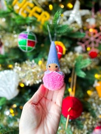 Image 2 of Wool PomPom Ornament #45