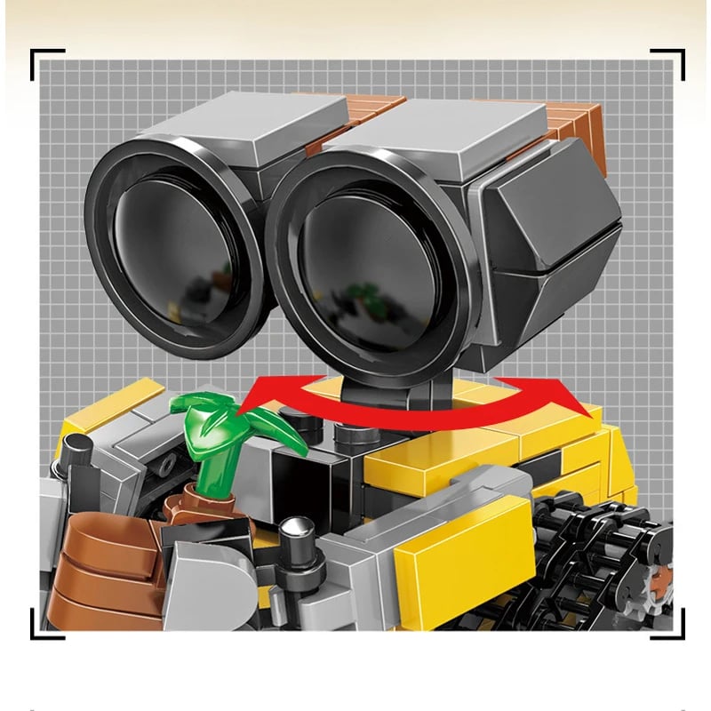 Image of ！！Classic Movie Mini Robot Wall-e MOC Building Blocks Model DIY Bricks Kits Creative Toys for Ki