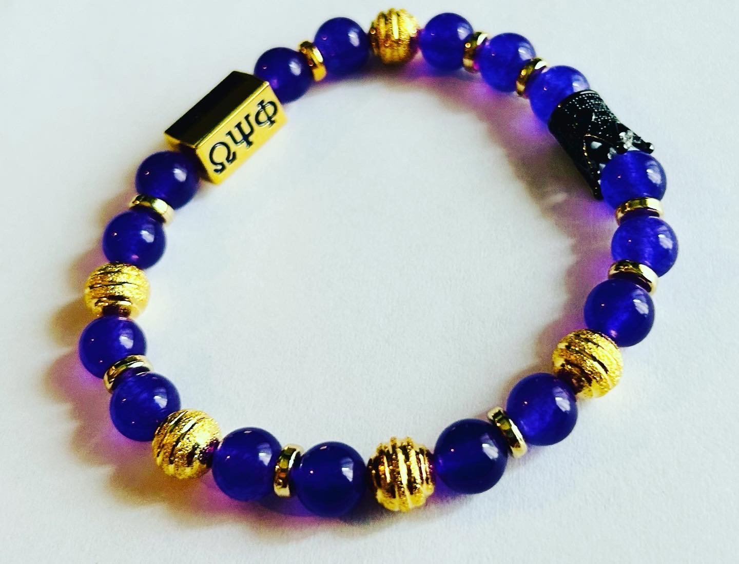 Omega psi phi beaded bracelet best sale