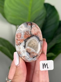 Image 13 of SANGRIA LACE AGATE PALM STONES LOT 1