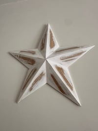 Image 1 of WHITE WOODEN AMISH STAR