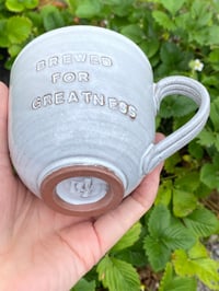 Image 2 of Debossed ‘ brewed for greatness’ Mug