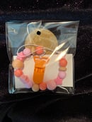 Image 2 of 12" Light Pink Silicone Bead Pacifier Clip