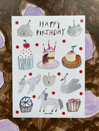 Image 1 of Happy birthday animal pals sticker sheet 