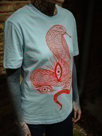 Image 4 of AHIMSA x DHARMA108 Collaboration /Shirt Iceblue