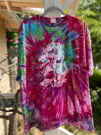 Image 1 of 3XL Godzilla Be Gay Do Crime Tie Dye Shirt M14