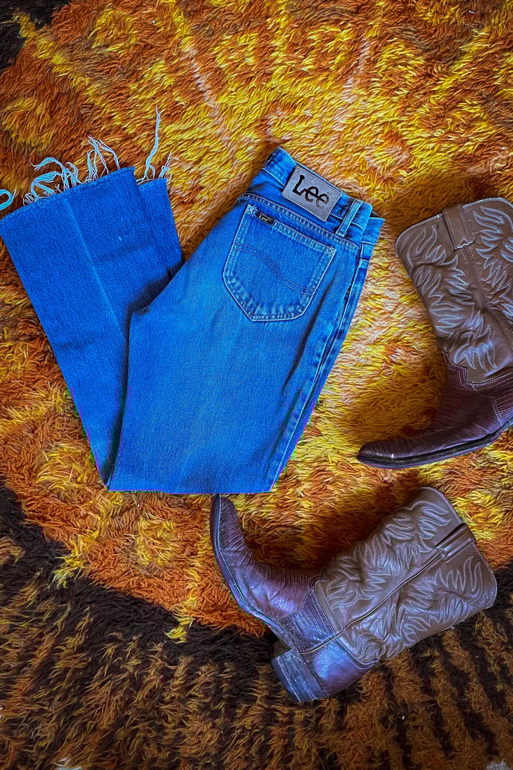 Vintage Lee denim flares Size XS-S