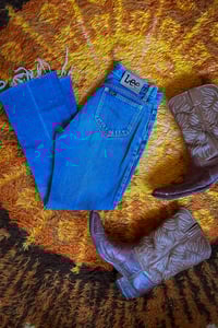 Image 1 of Vintage Lee denim flares Size XS-S