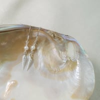 Image 2 of Silver Spiral Shell & Freshwater Pearl Set