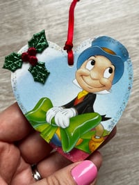 Upcycled Jiminy Cricket Heart