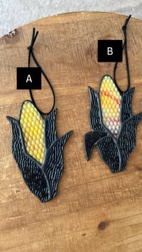 Image 2 of Handmade Stained Glass Art - Corn on the Cob *PREORDER*