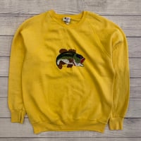 Image 1 of Vintage Yellow Bass Crewneck - XL