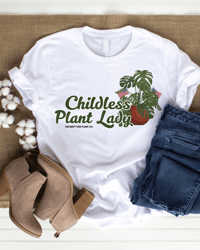 Image 4 of Childless Plant Lady Shirt