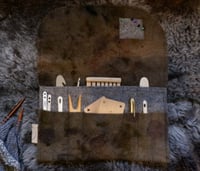 Image 1 of Botanical Printed Felt Tool Wrap #2