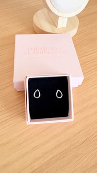 Image 1 of Open cut teardrop studs