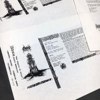 Image 3 of ABSU - 1991 Original “The Temples Of Offal” uncut j card (2 variants) + Original biography 1992