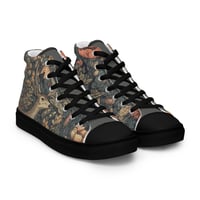 Image 18 of Boho Nature Cottagecore Inspired Deer In a Forest Women’s high top canvas shoes