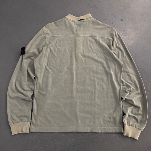 Image of Stone Island Long Sleeve Polo, size large