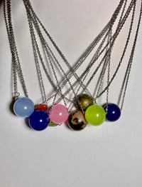Planet Bella | single bead pendant dainty necklace