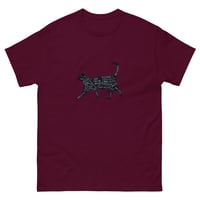 Image 2 of CAT PETTING CHART T-SHIRT