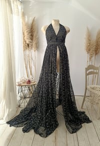 Image 6 of Maternity photoshoot dress | Thea | size universal | black | photo props
