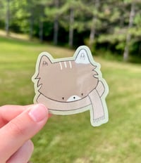 Cat With Scarf Sticker