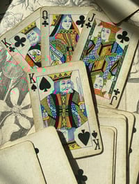 Image 1 of Ancien jeu de cartes « anglais » de 52 cartes, tampon de 1890, boîte Inès Grimaud collector