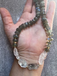 Image 1 of HORIZONS-labrodorite + 4 tibetan quartz