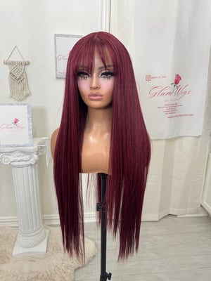Image of Sangria bangs luxury (custom order) 