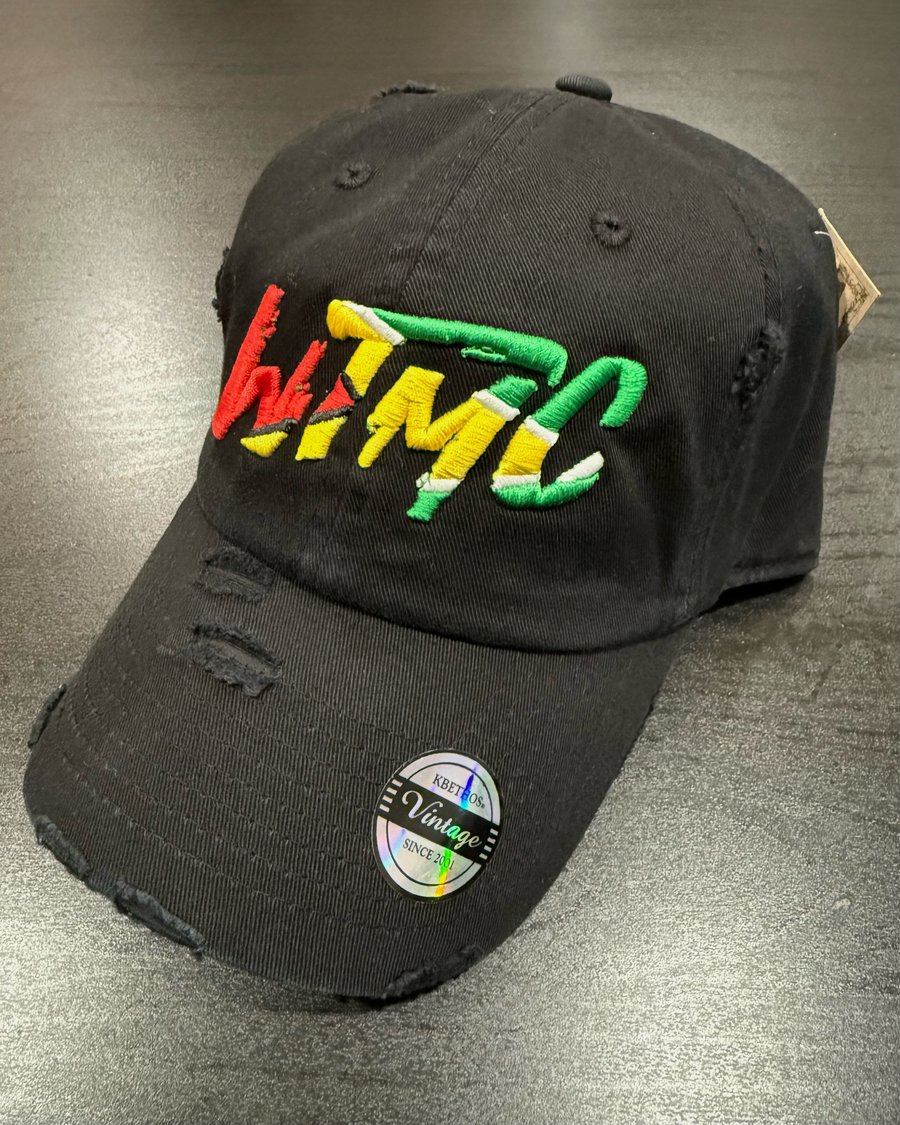 Image of Guyana Flag "WTMC" Logo Dad Hat v2