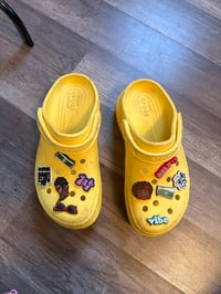 Image 1 of Yellow crocs 