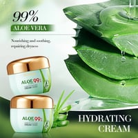 Image 3 of 2pcs/kit BIOAQUA Aloe Vera Skin Care Sets Face Eye Cream Moisturizing Hydrating Firming Aloe Creams 