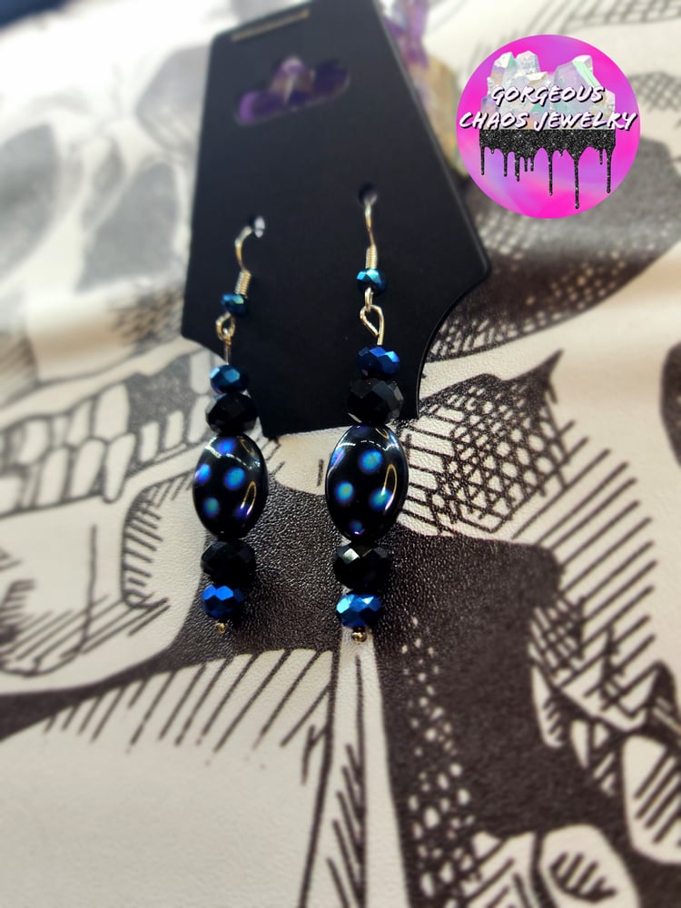 Image of Black Aura Earrings