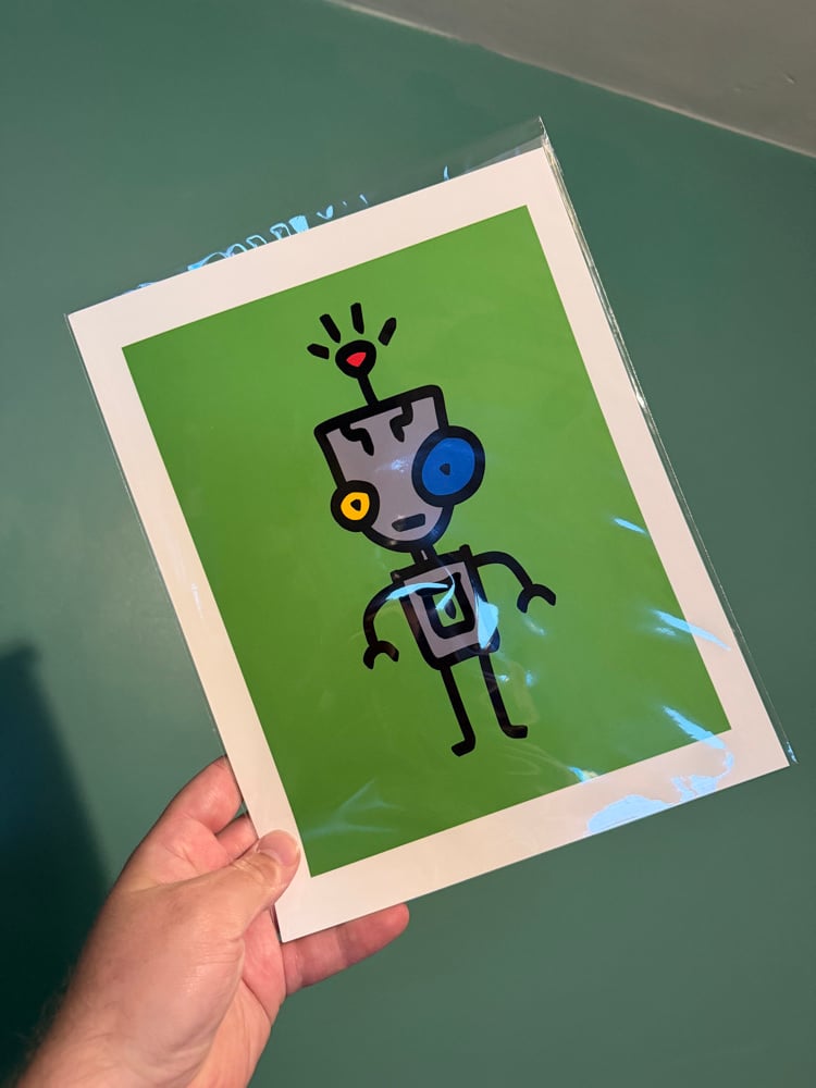 Image of IAMNOTAROBOT - 8.5x11 Art Print