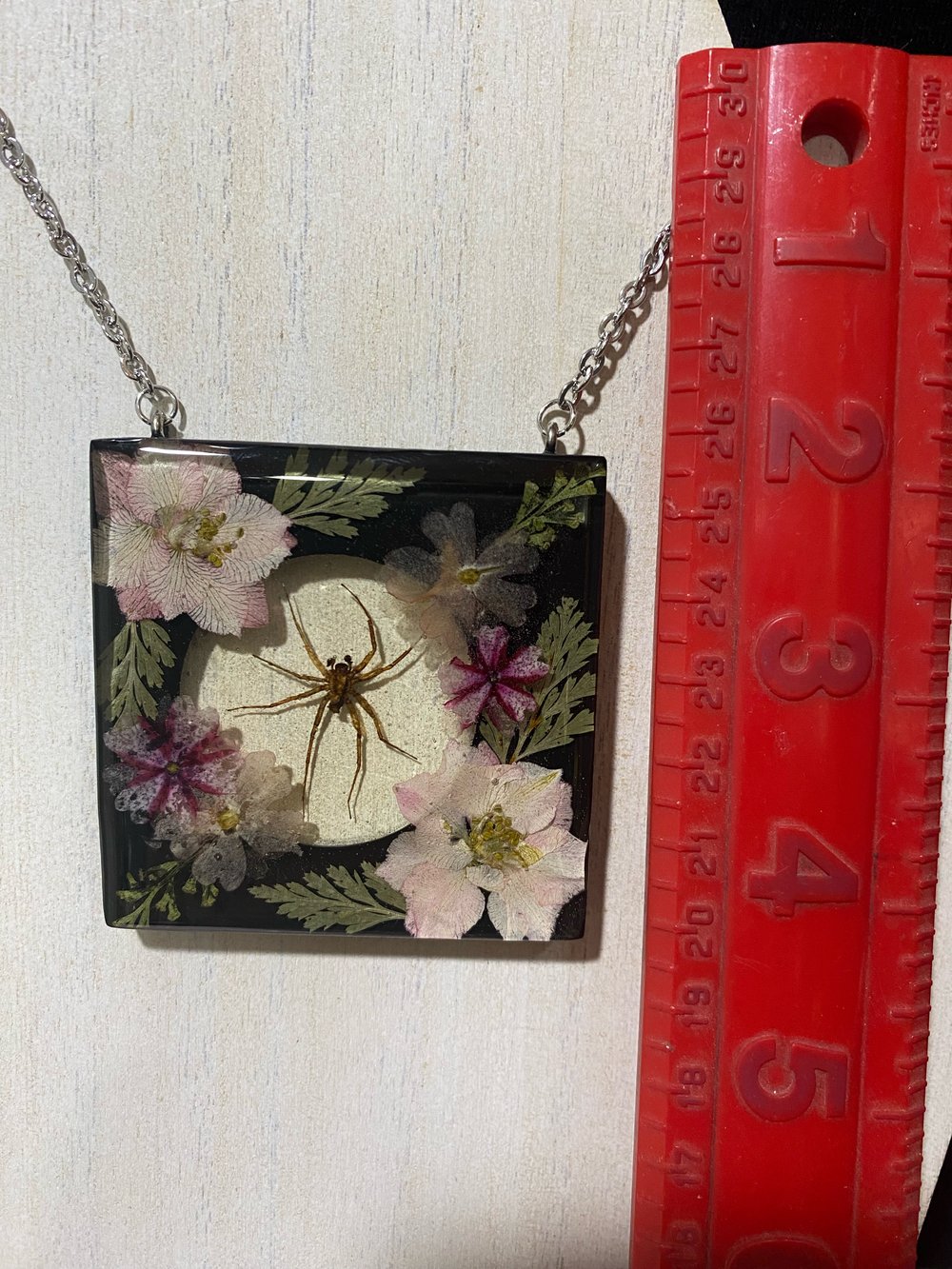 Floral Spider Pendant 