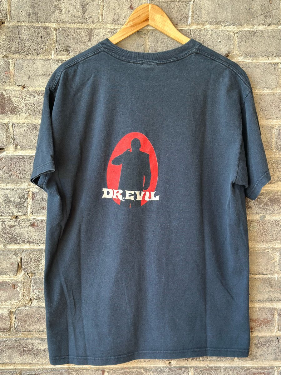 Image of 1998 VINTAGE AUSTIN POWERS “DR. EVIL” MOVIE TEE, SIZE: XL