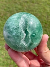 Image 1 of Green Fluorite Crystal Sphere #1862