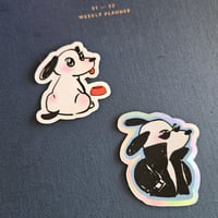 Image 4 of Little White Dog Stickers