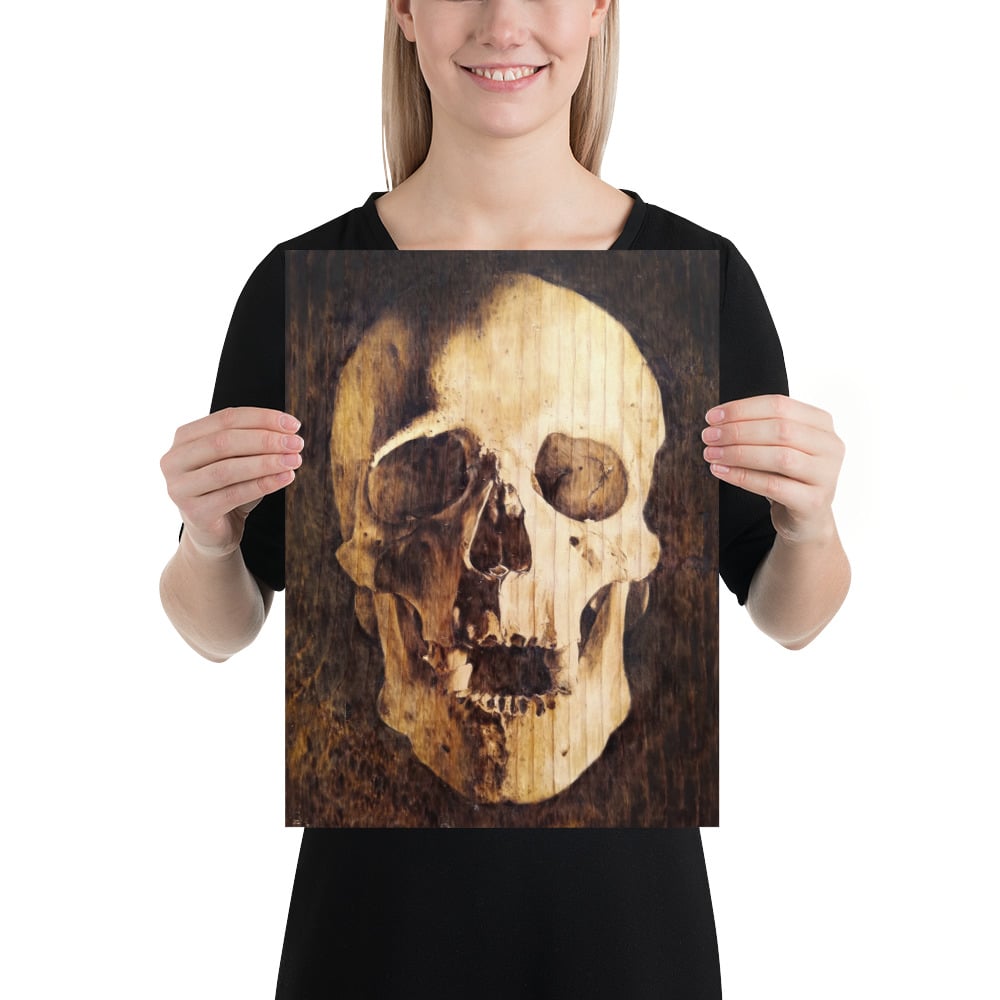 Photo Print: Human Skull Portrait