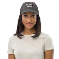 Image 2 of Distressed Dad Hat wine'n wear hat 