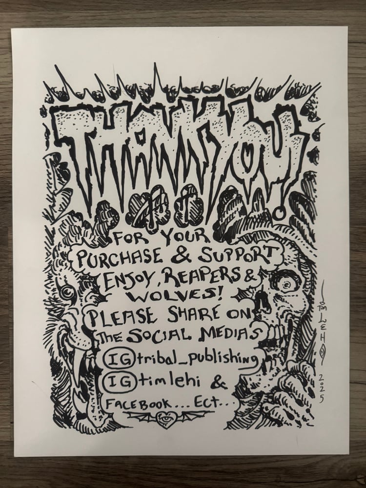Image of Tim Lehi “Thank You Note” Original Art