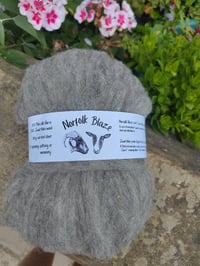 Image 1 of Norfolk Blaze Carded Wool Sliver for spinning, felting or weaving  copy