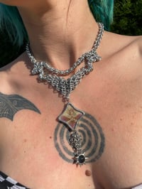 Image 3 of pressed orchid princess necklace