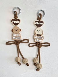 Image 3 of PERSONALIZED PAWTRAIT BAG CHARM - BROWN