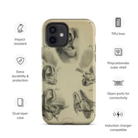 Image 11 of Vintage Book Page Anatomical Illustration Human Ear Tough Case for iPhone®