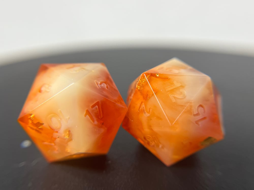 Amber and Incense | 9 Piece Dice Set