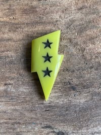 Lime green Lightning Bolt Cabochon