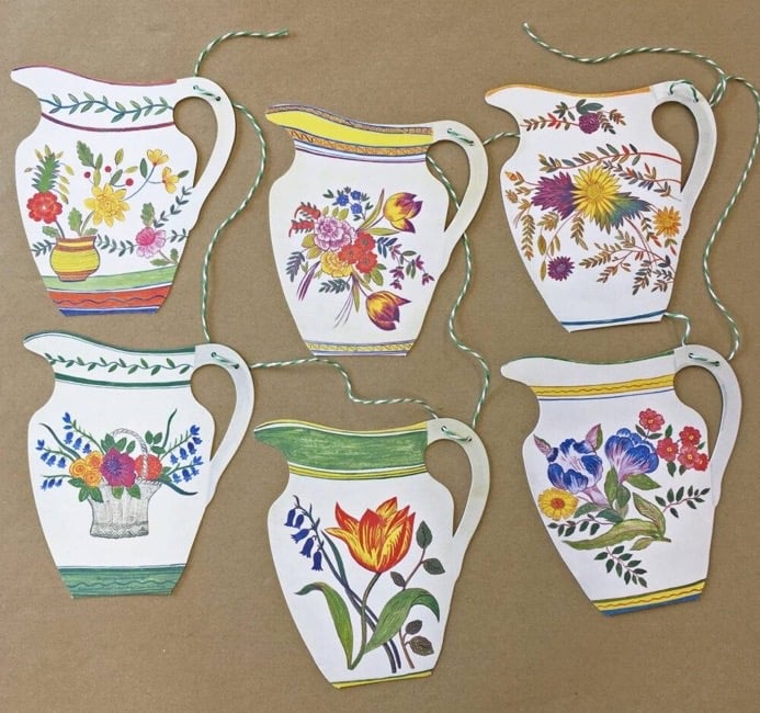 Image of Floral jug bunting 