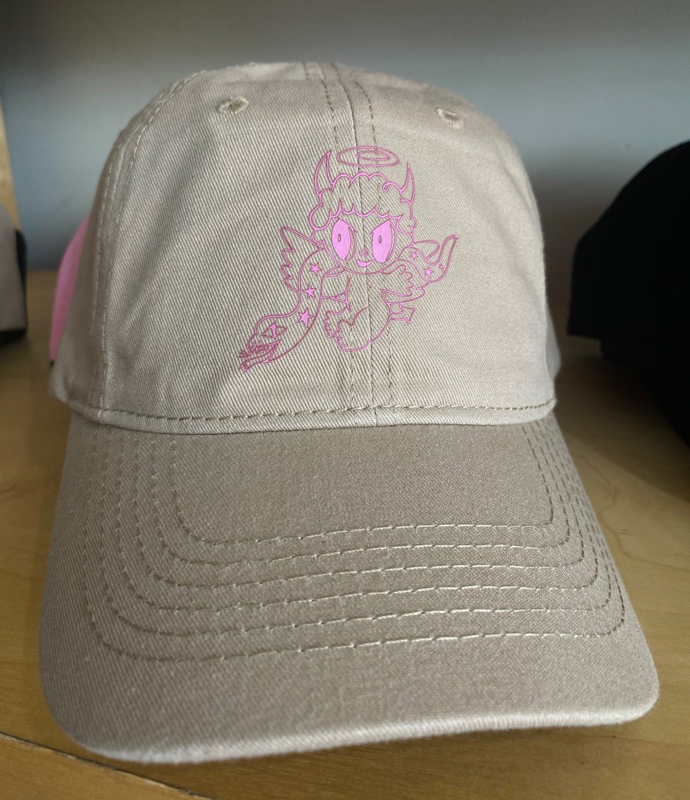 Image of ANGEL/DEVIL BICHOTA SEASON DAD CAP  <br><small>WAS</small> <s>$20</s></br></b>