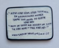 Image 1 of Murrine Quote Percy B Shelley